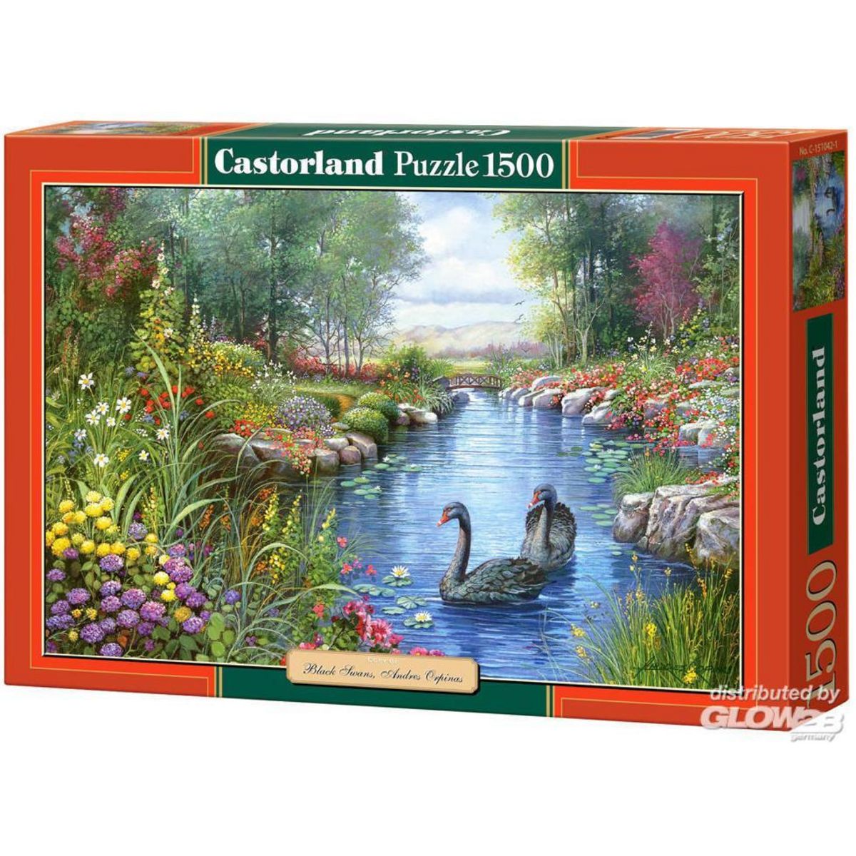 Castorland Puzzle 1500 pièces - Andres Orpinas : Les cygnes noirs