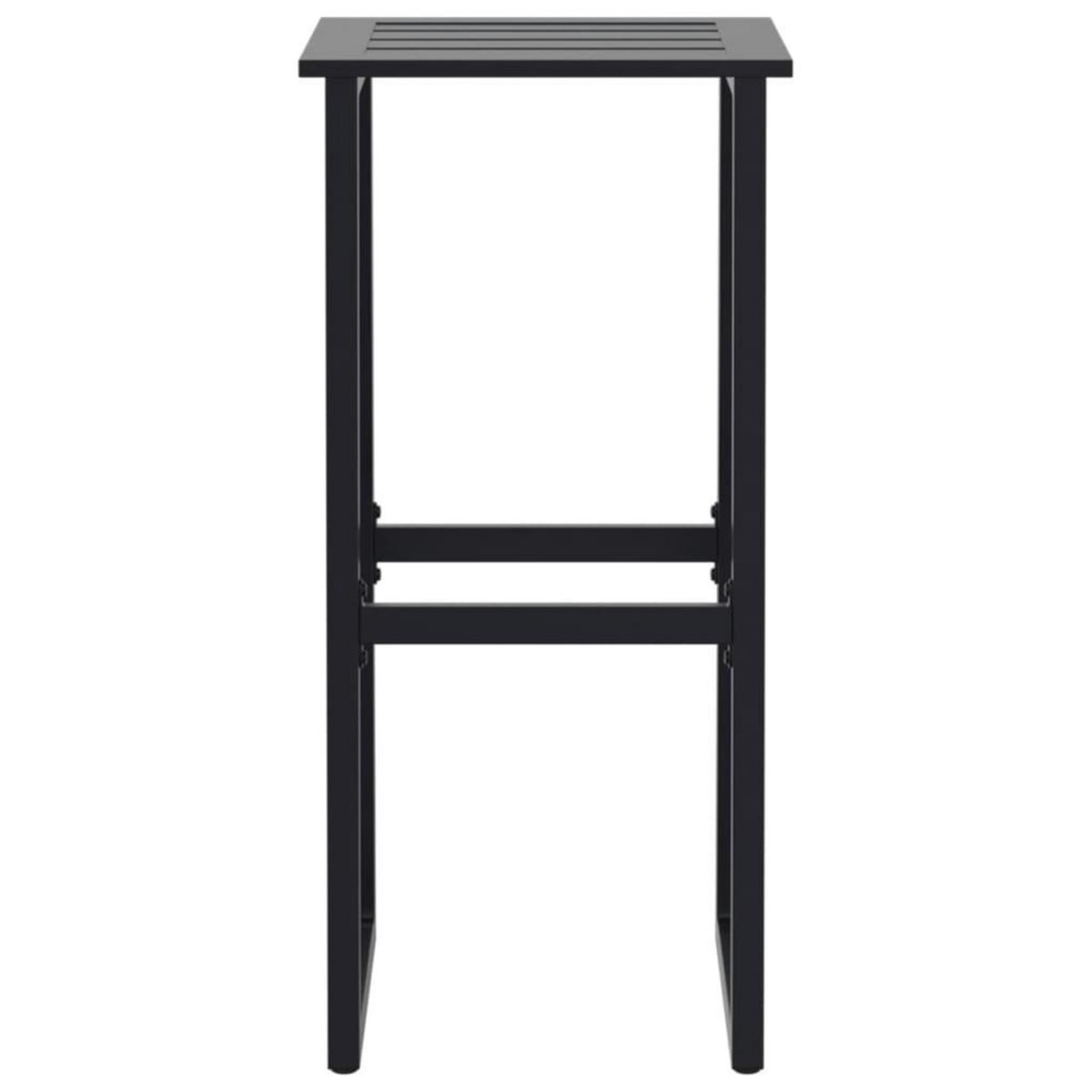 VIDAXL Tabourets de bar lot de 4 noir acier enduit de poudre