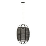 Paris Prix Lampe Suspension en Bambou  Ion  37cm Noir
