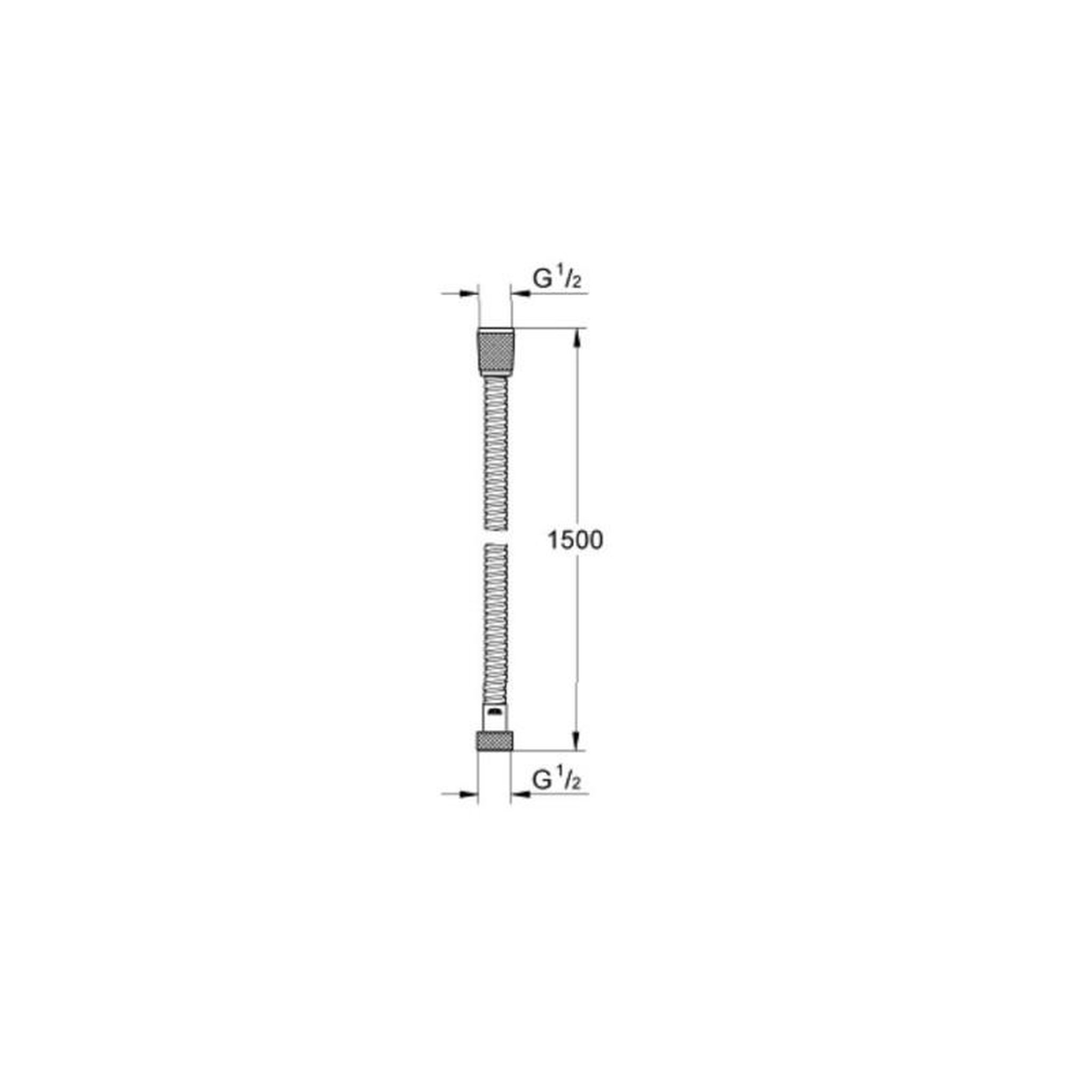 Voir la diapositive 2 : Grohe Flexible de douche RELEXAFLEX METAL 1500mm GROHE 28105001