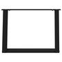 Voir la diapositive 5 : VIDAXL Pieds de table basse forme de U 2 pcs noir 60x(42-43) cm acier