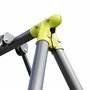 Voir la diapositive 6 : SWEEEK Balançoire 4 agrès Meltemi. portique 6 places avec 2 balançoires. 1 face à face et 1 nacelle. 223cm de hauteur. station de jeux extérieure