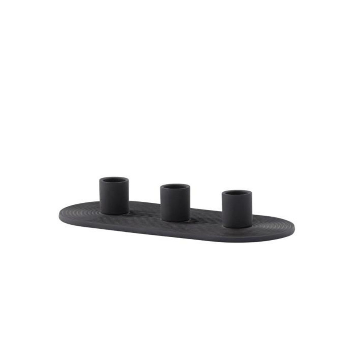 Paris Prix Bougeoir en Argile 3 Bougies  Dian  24cm Noir