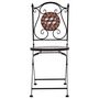 Voir la diapositive 3 : VIDAXL Chaises de bistrot mosaïque lot de 2 Marron Ceramique