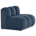 LISA DESIGN Debbie - module d'assise sans accoudoirs en tissu texturé. Coloris disponibles : Rose, Gris, Bleu, Vert, Orange, Beige, Noir