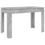 Voir la diapositive 2 : VIDAXL Table a manger Gris beton 120x60x76 cm Bois d'ingenierie