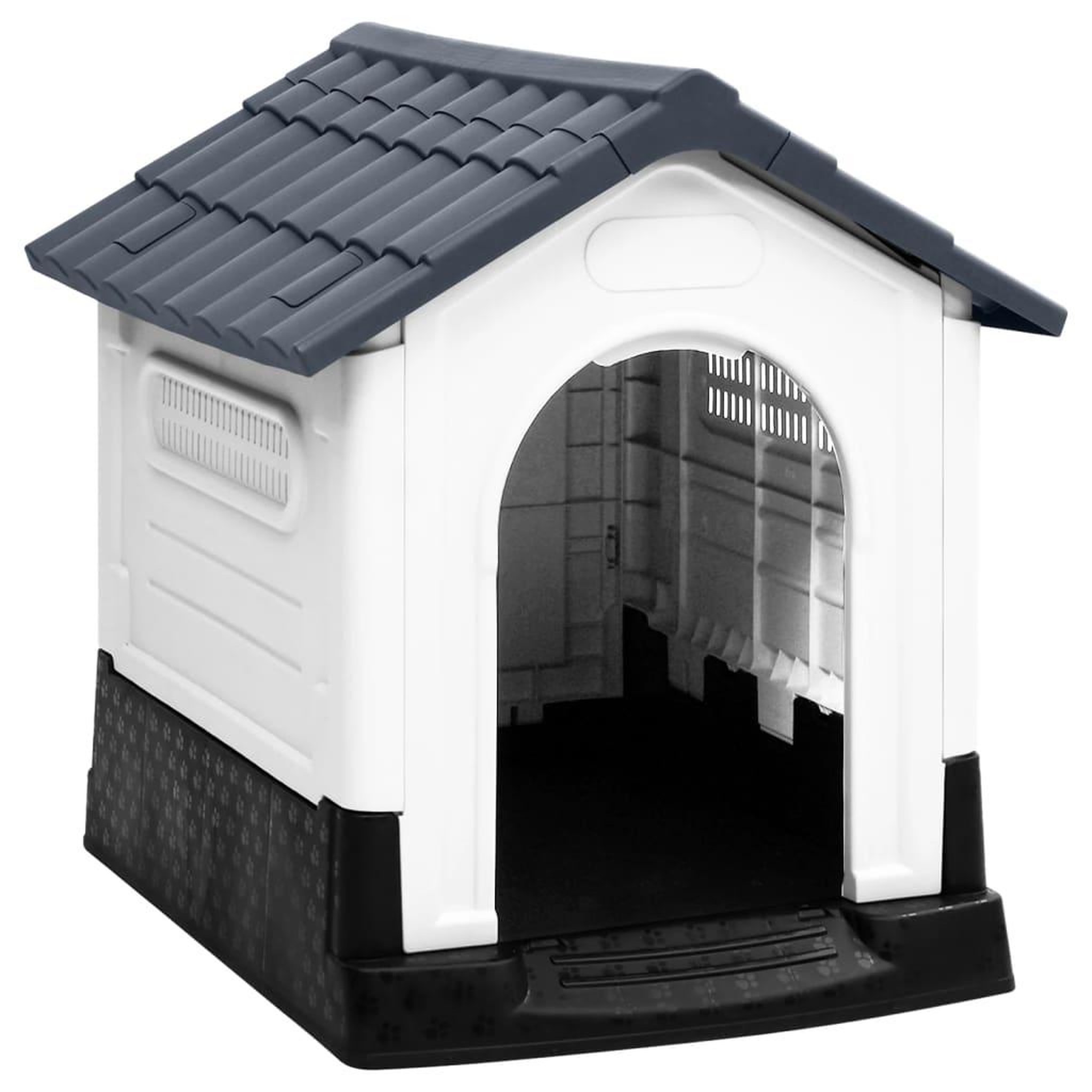 VIDAXL Niche pour chien Bleu 57x68x66 cm Polypropylene