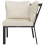Voir la diapositive 3 : VIDAXL Chaise de jardin avec coussins sable 76x76x79 cm acier