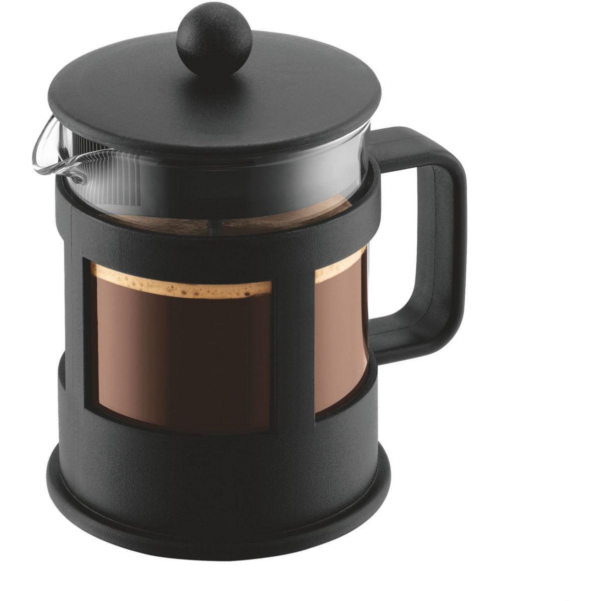 Bodum Cafetière à piston KENYA à piston 4 tasses 0.5L noir