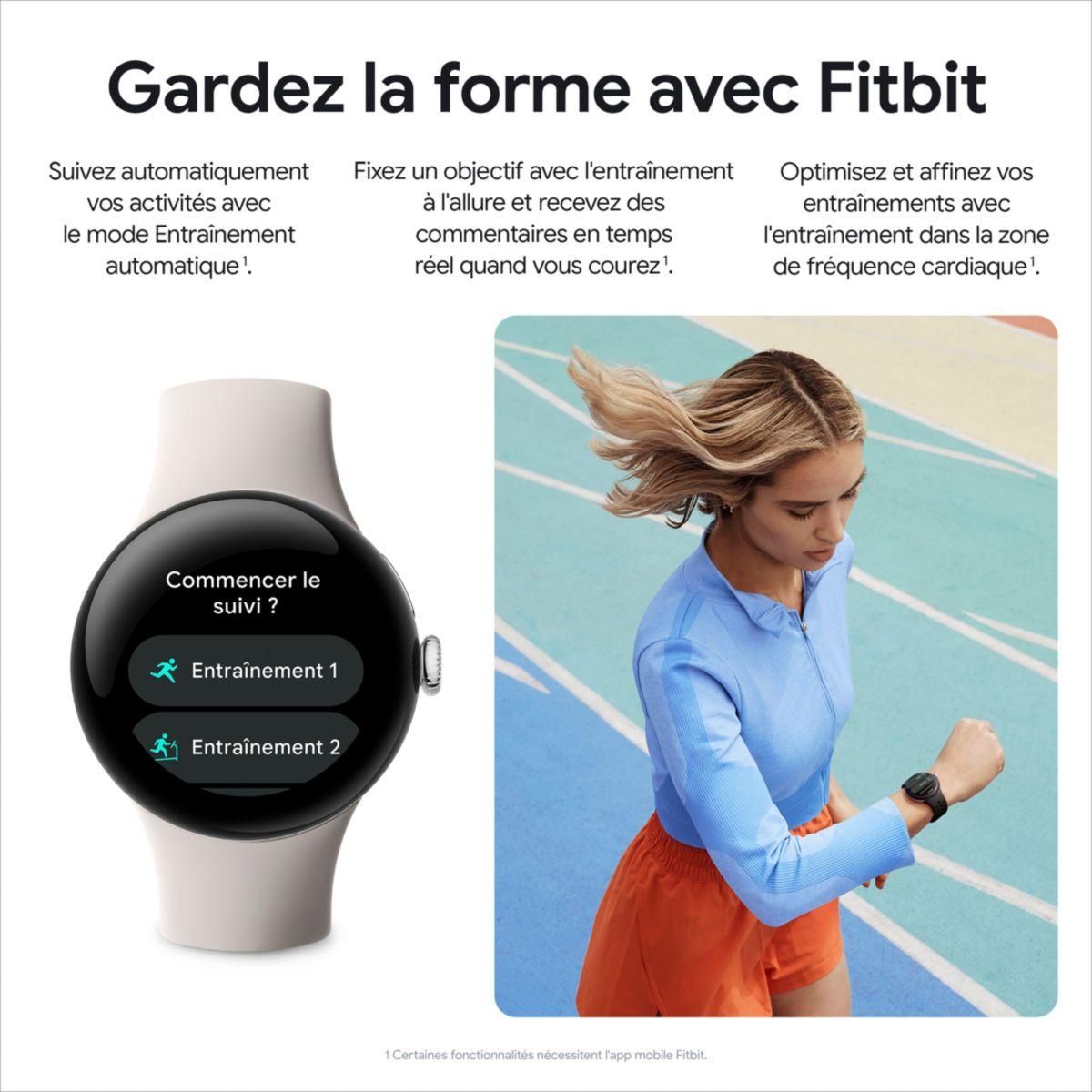 GOOGLE Montre connectée Pixel Watch 2 Champagne Doré/Sauge 4G