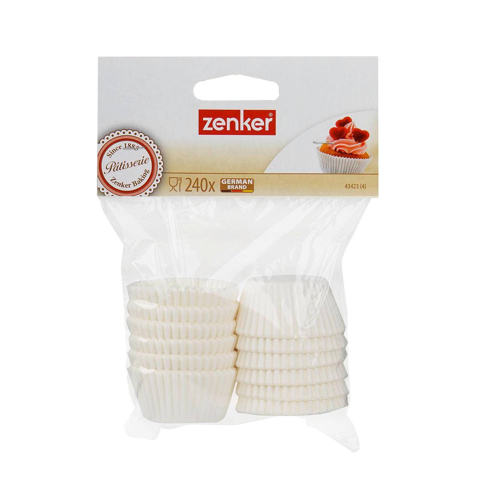 Voir la diapositive 5 : ZENKER Lot de 240 moules à muffins en papier 3 cm zenker smart pastry