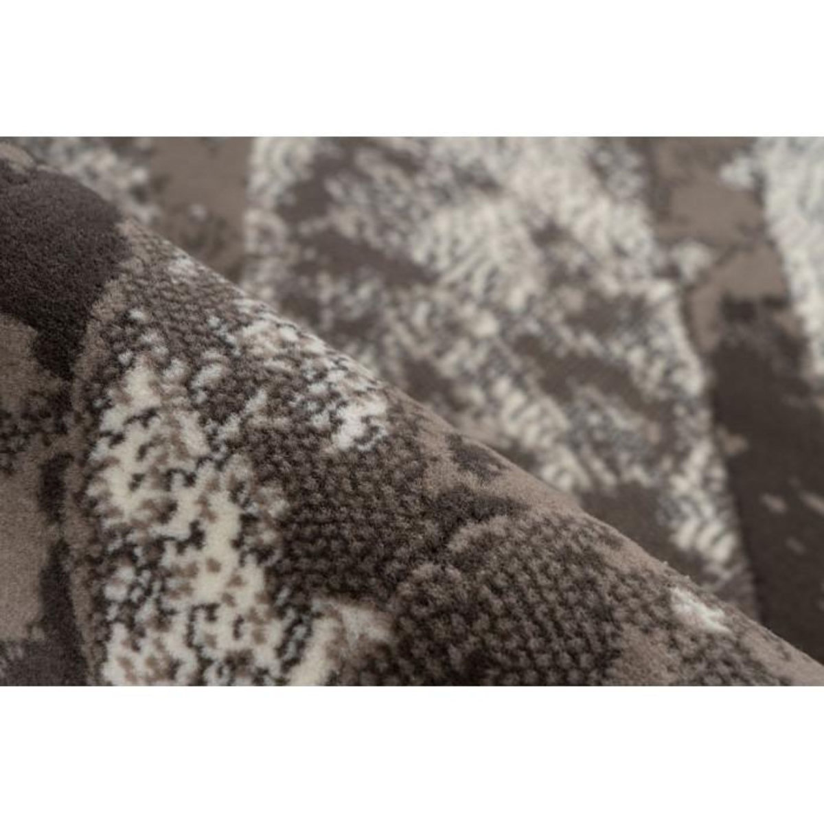 Paris Prix Tapis Vintage à Poils Courts  Esperanto IV  Gris & Crème