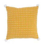 FUTURE HOME Coussin à pompons en polycoton 40x40cm DIVALI