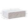 Voir la diapositive 4 : Rendez vous déco Table basse rectangulaire en marbre blanc-Izaé