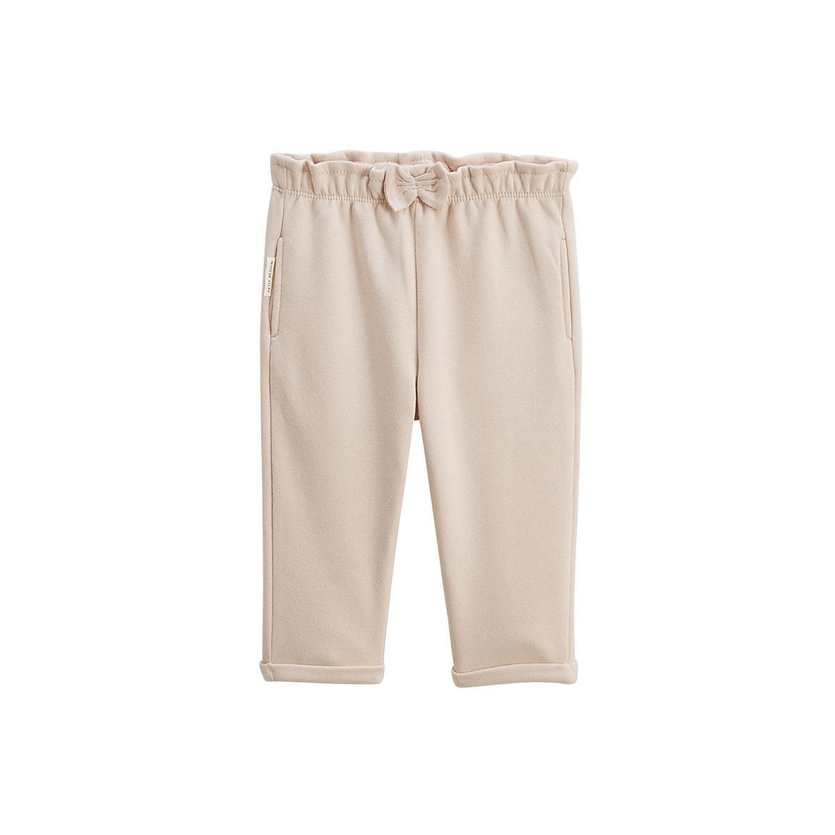 Petit Béguin Lot de 2 pantalons bébé en molleton Dina