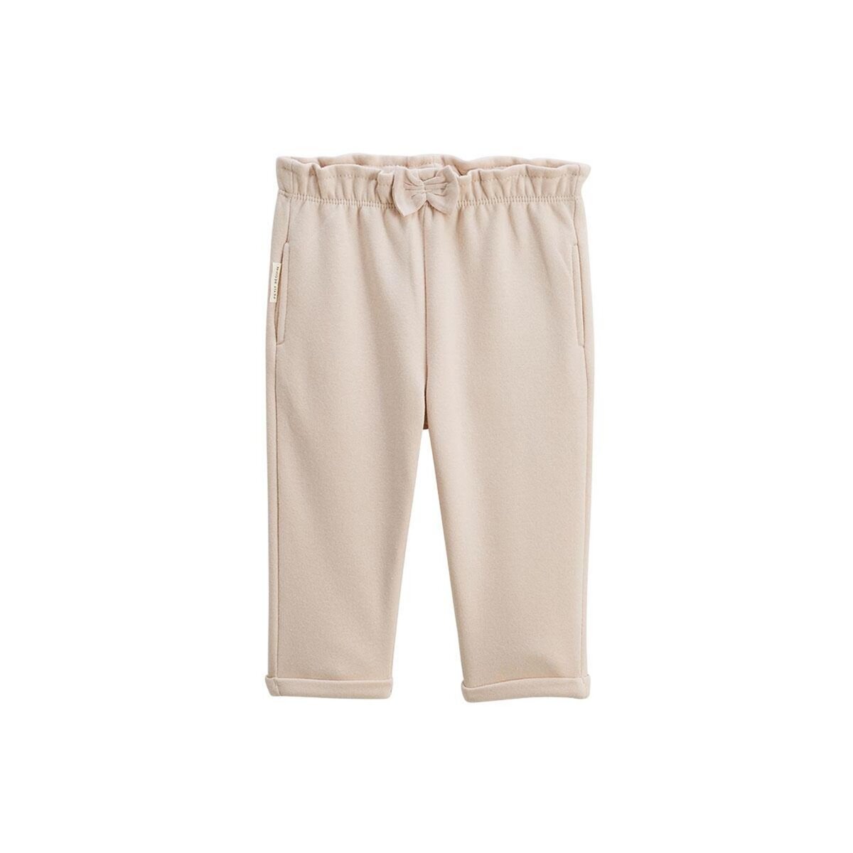 Petit Béguin Lot de 2 pantalons bébé en molleton Dina