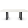Voir la diapositive 3 : ID MARKET Table à manger extensible rectangle PHOENIX 4-8 personnes bois gris 160-200 cm