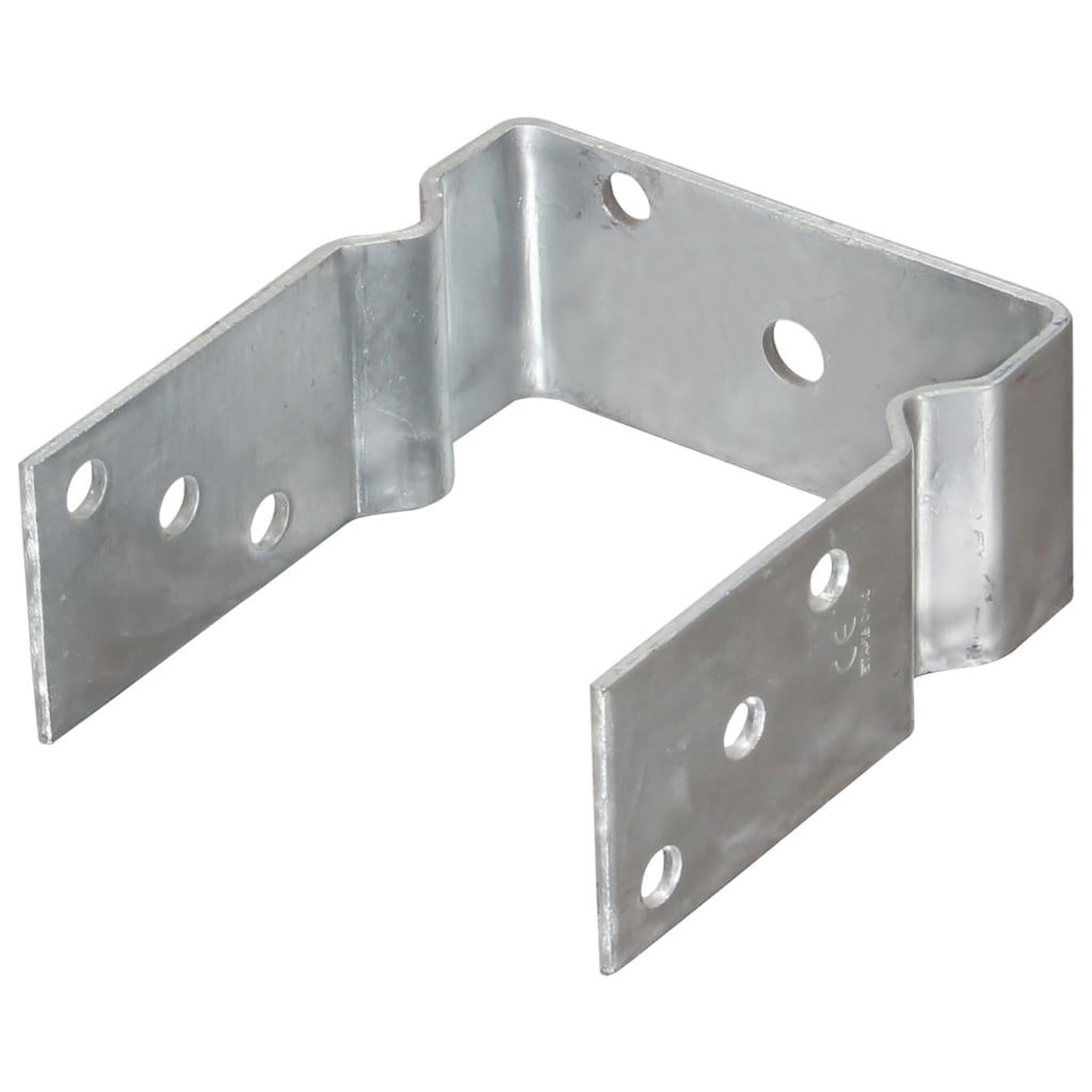 Voir la diapositive 2 : VIDAXL Piquets de cloture 12 pcs argente 12x6x15 cm acier galvanise