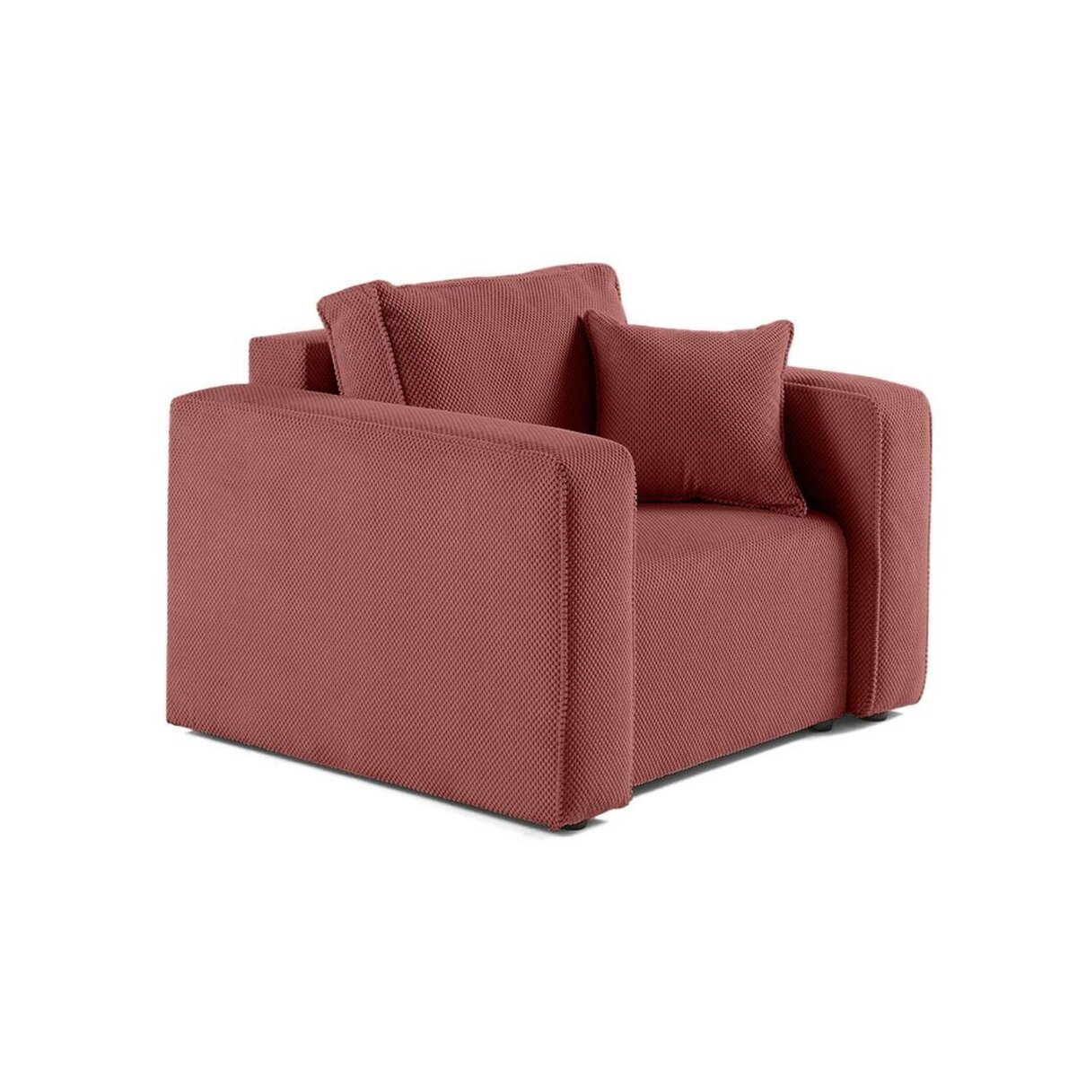 BEST MOBILIER Topaze - fauteuil - en velours texturé