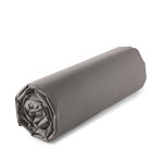 ACTUEL Drap housse uni en percale de coton 70 fils collection permanente. Coloris disponibles : Rose, Gris, Beige, Bleu, Blanc