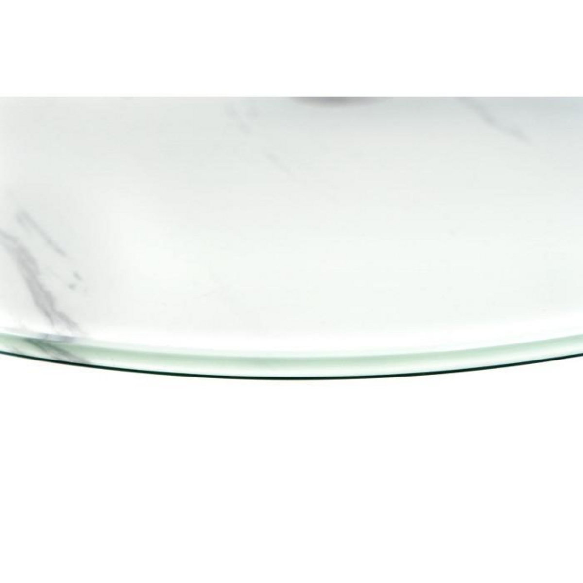 Paris Prix Table d'Appoint Design  Quentin  53cm Or & Blanc