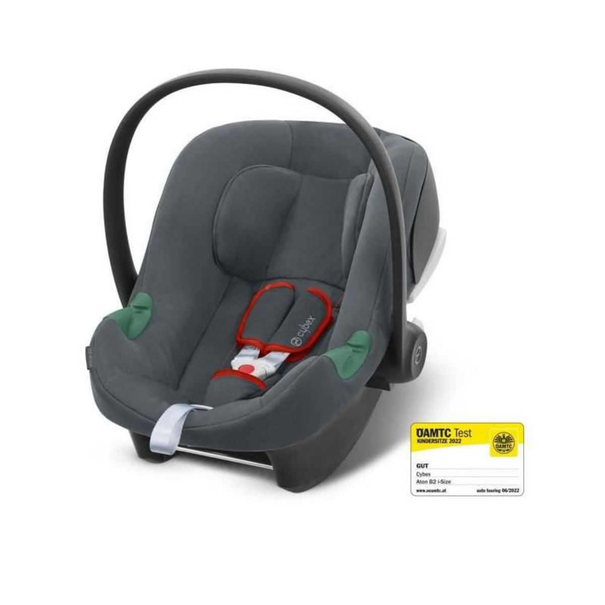 CYBEX Siege auto Aton B2 I-Size - Base One incluse - Groupe 0+ - Gris acier