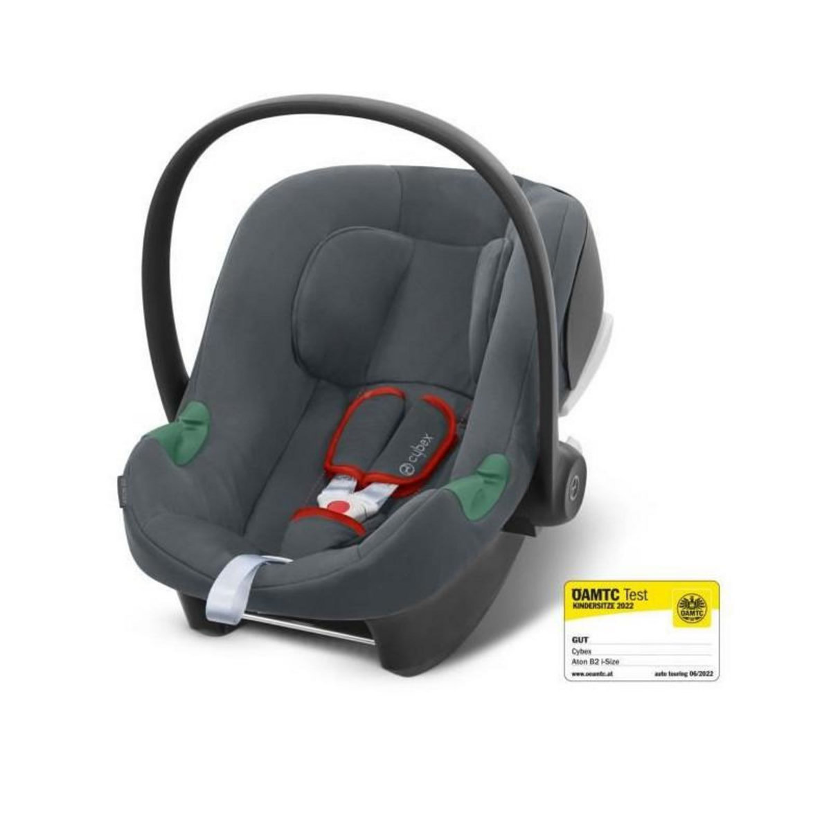 CYBEX Siege auto Aton B2 I-Size - Base One incluse - Groupe 0+ - Gris acier