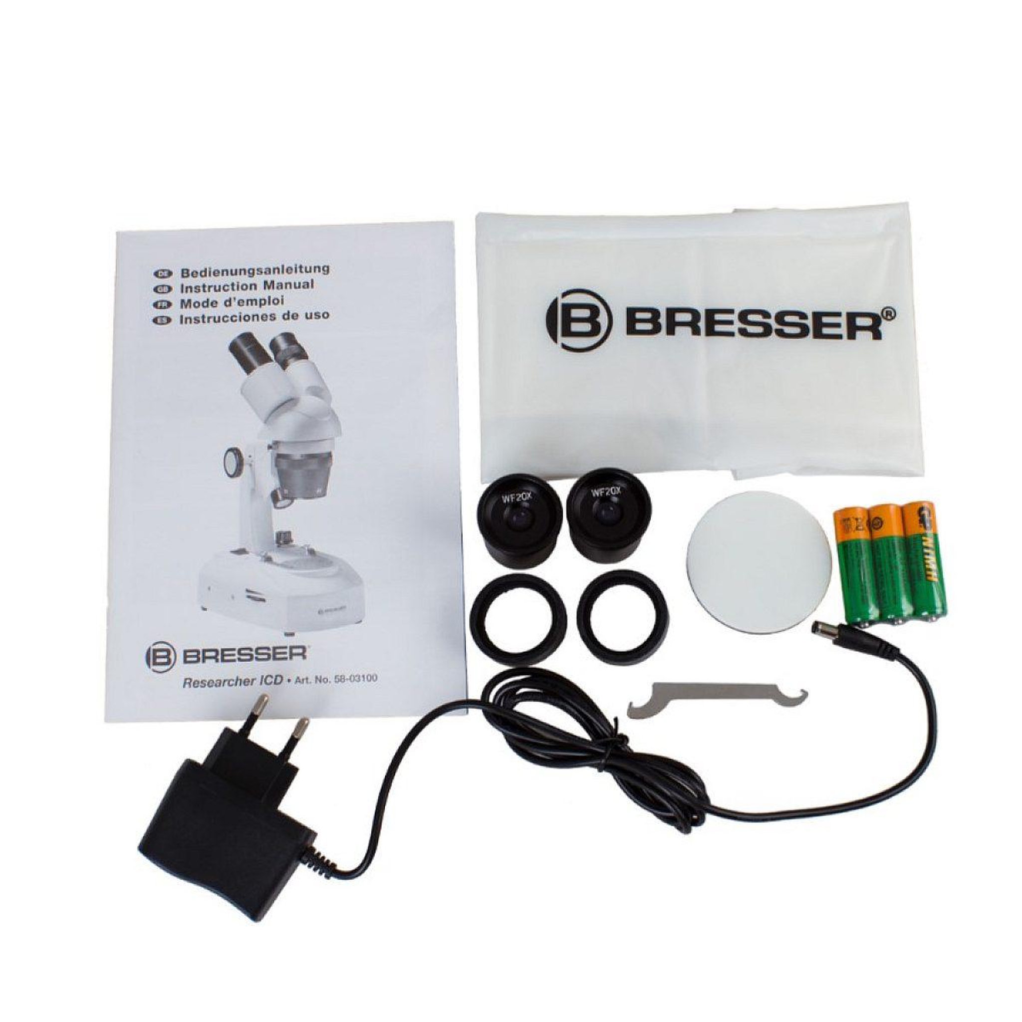 Voir la diapositive 3 : Bresser Microscope led  researcher icd 2080x