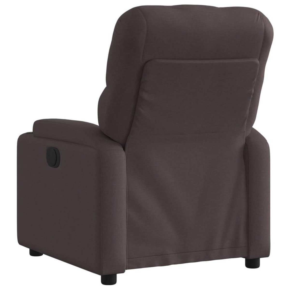 VIDAXL Fauteuil inclinable Marron fonce Tissu