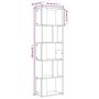 Voir la diapositive 6 : VIDAXL Bibliotheque Sonoma gris 45x24x160 cm Bois d'ingenierie
