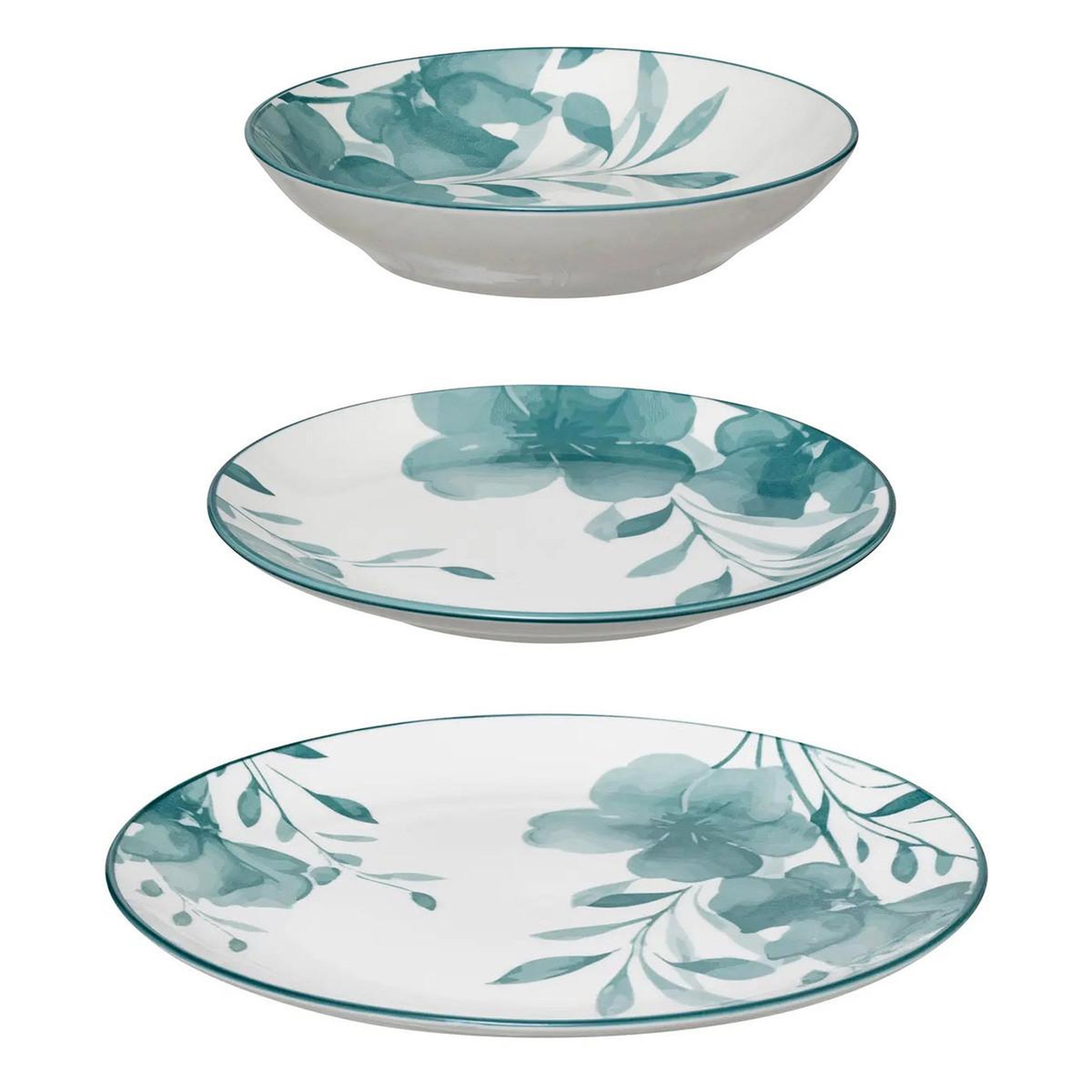 SECRET DE GOURMET Service de table 18 pièces  lily  26cm blanc