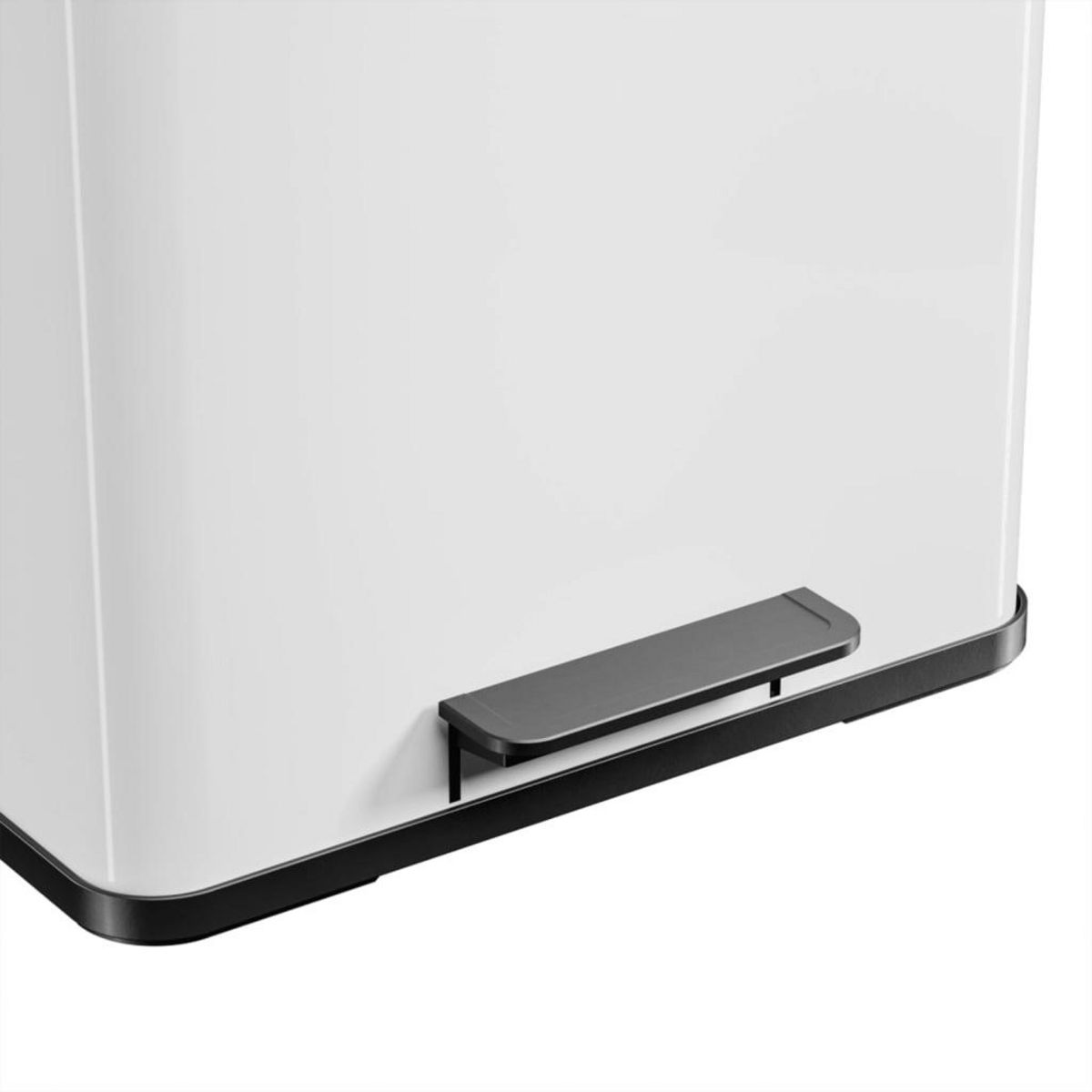 HAILO Hailo Poubelle a pedale Oko Duo Plus Taille L 17+9 L Blanc 0630-230