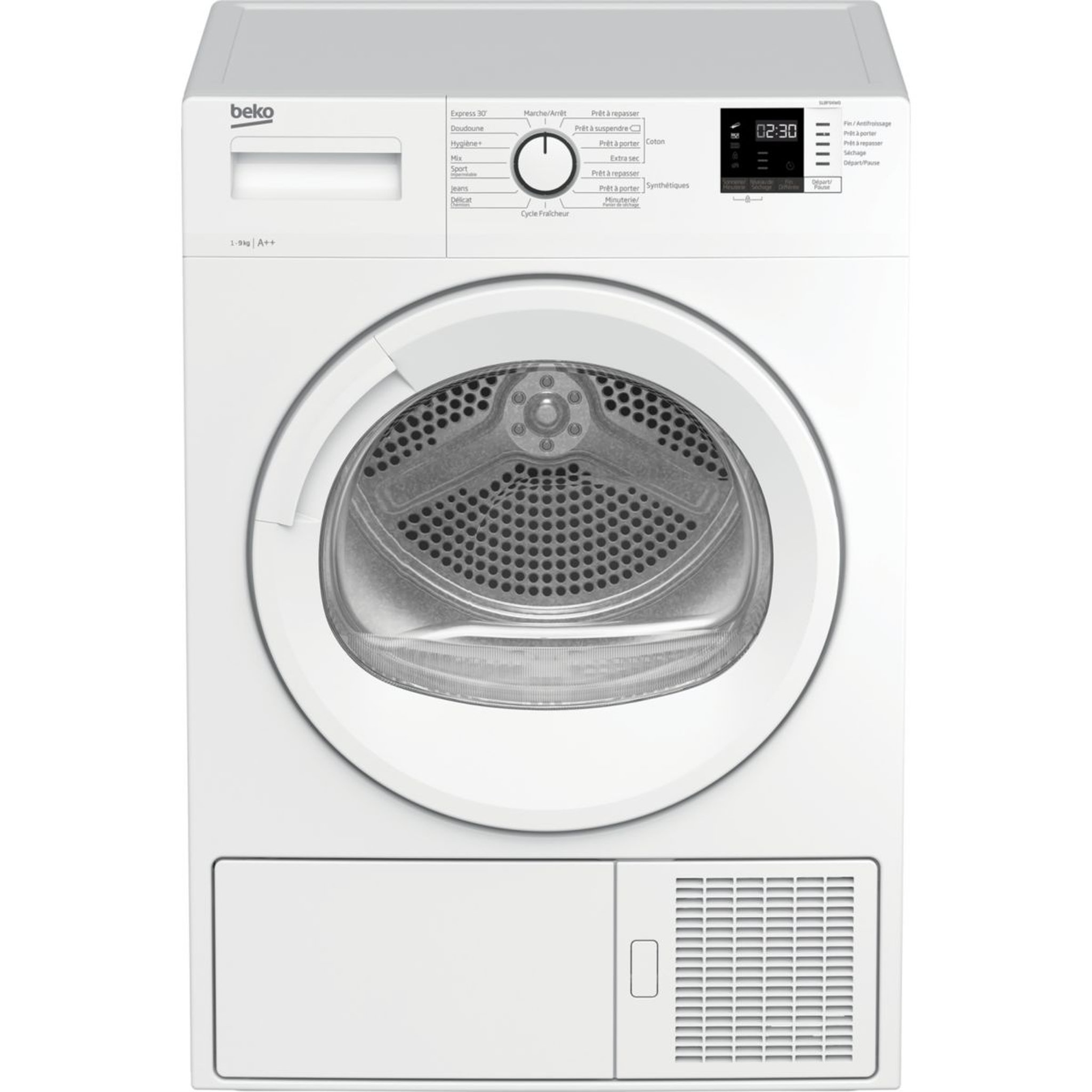 Voir la diapositive 1 : Beko Sèche linge pompe à chaleur SLBF94W0