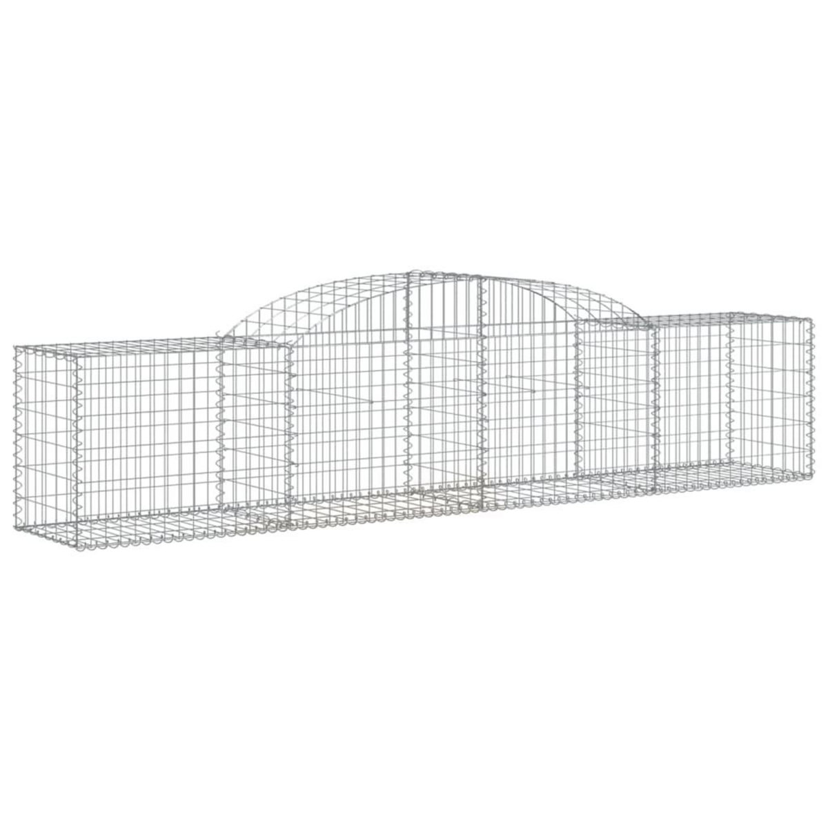 VIDAXL Paniers a gabions arques 4 pcs 300x50x60/80 cm fer galvanise