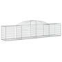 Voir la diapositive 3 : VIDAXL Paniers a gabions arques 4 pcs 300x50x60/80 cm fer galvanise