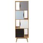 Voir la diapositive 2 : Paris Prix Bibliothèque Design  Avon  191cm Chêne & Bleu