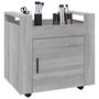 Voir la diapositive 4 : VIDAXL Chariot de bureau Sonoma gris 60x45x60 cm Bois d'ingenierie