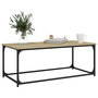 Voir la diapositive 4 : VIDAXL Table basse Chene sonoma 102x50x40 cm Bois d'ingenierie et fer