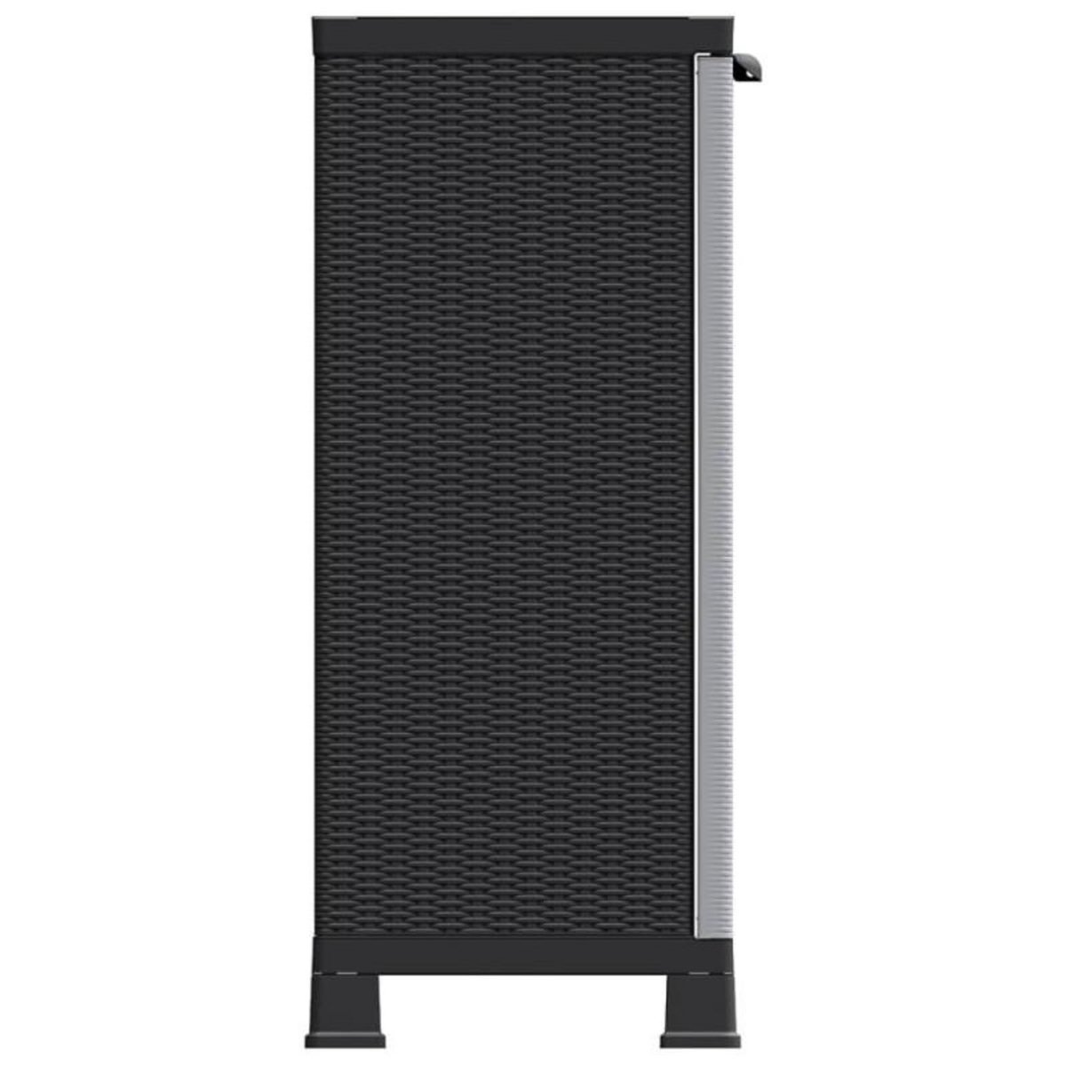 VIDAXL Armoire en plastique 68x39x92 cm Design de rotin