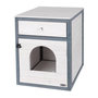 Voir la diapositive 1 : KERBL Armoire pour chat - KERBL - Ida - Blanc/bleu - 58x45x60cm