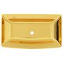 Voir la diapositive 3 : VIDAXL Lavabo 71 x 38 x 13,5 cm Ceramique Dore