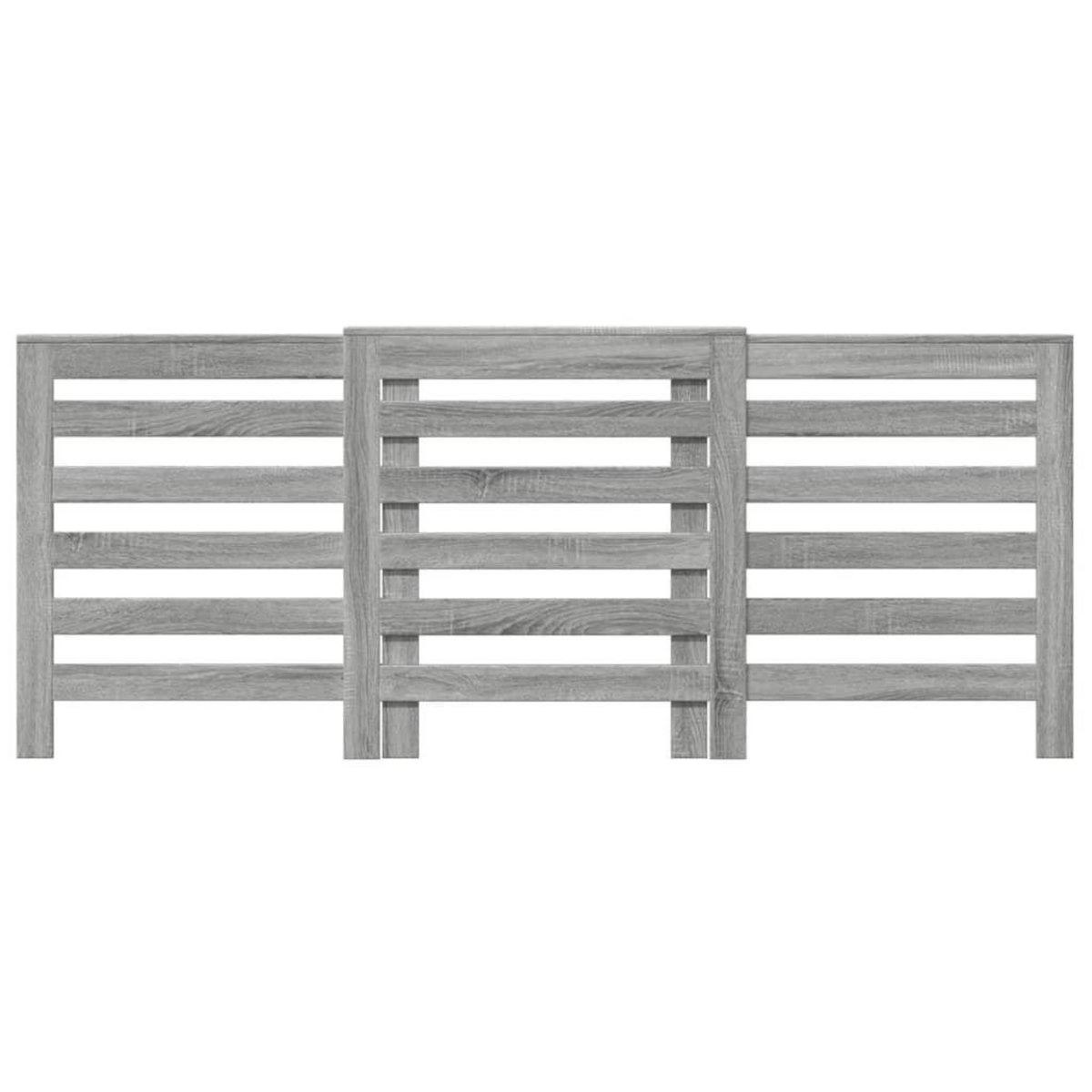 VIDAXL Cache-radiateur sonoma gris 205x21,5x83,5 cm bois d'ingenierie