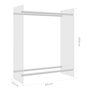 Voir la diapositive 6 : VIDAXL Portant de bois chauffage Transparent 80x35x100 cm Verre trempe