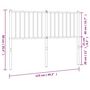Voir la diapositive 6 : VIDAXL Tete de lit metal noir 120 cm