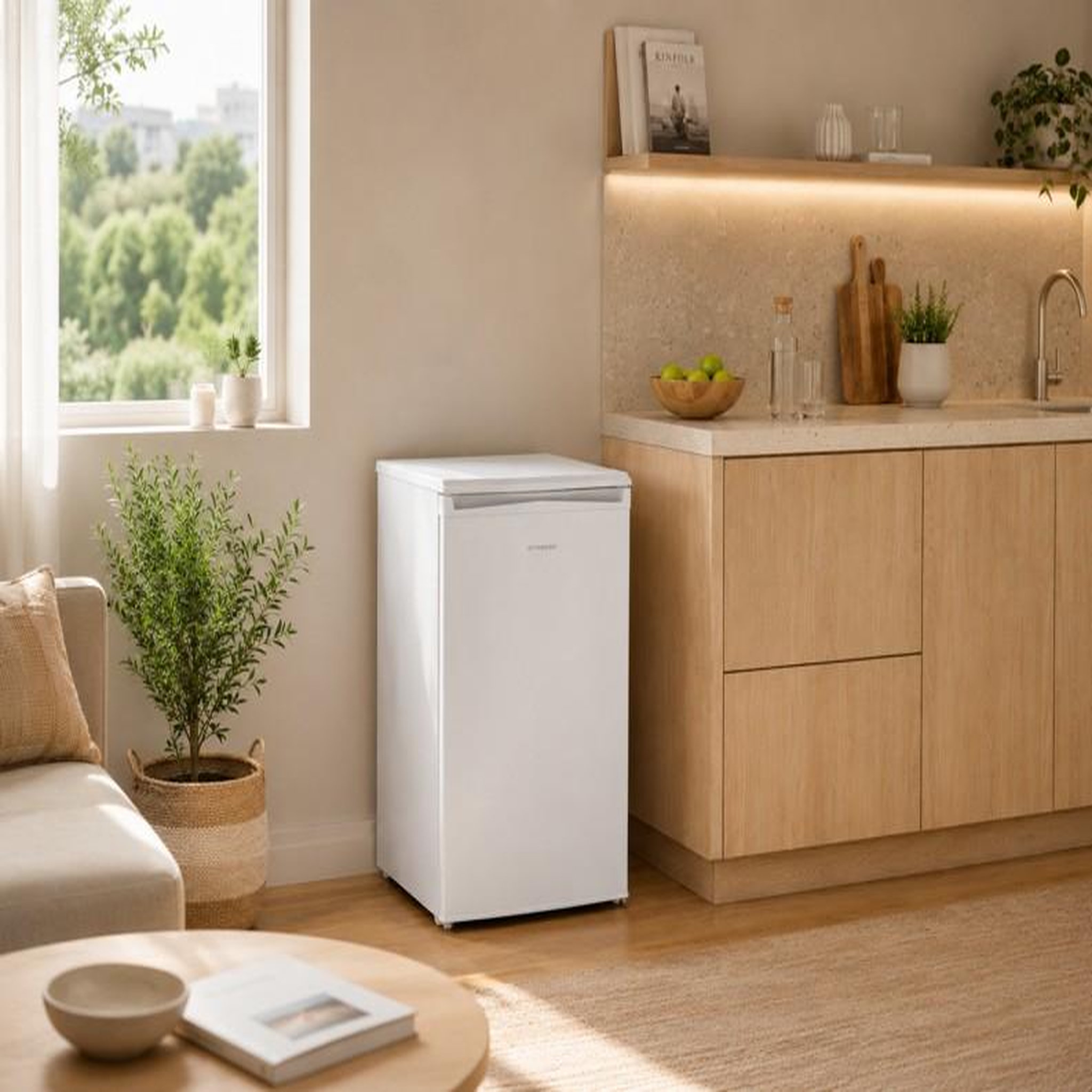Voir la diapositive 2 : SCHNEIDER Schneider scttl131-wd - réfrigérateur tout utile 55cm 131l blanc