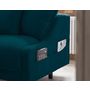 Voir la diapositive 4 : BEST MOBILIER Royal - canapé d'angle gauche - 4 places - convertible avec coffre - en velours