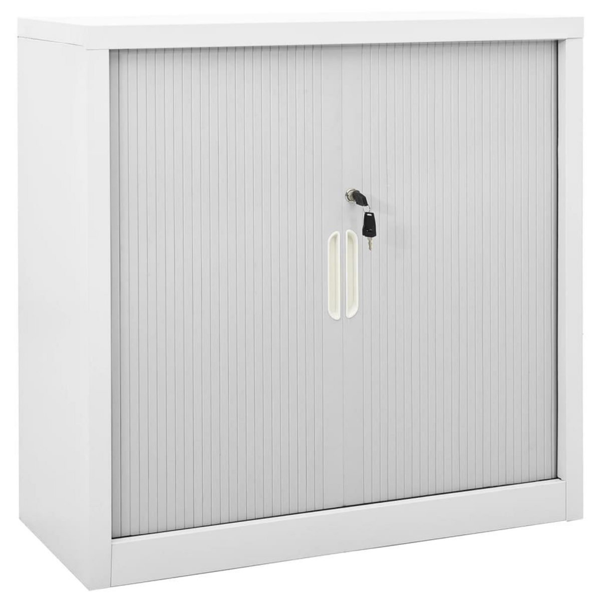 VIDAXL Armoire a portes coulissantes Gris 90x40x90 cm Acier