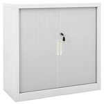 VIDAXL Armoire a portes coulissantes Gris 90x40x90 cm Acier