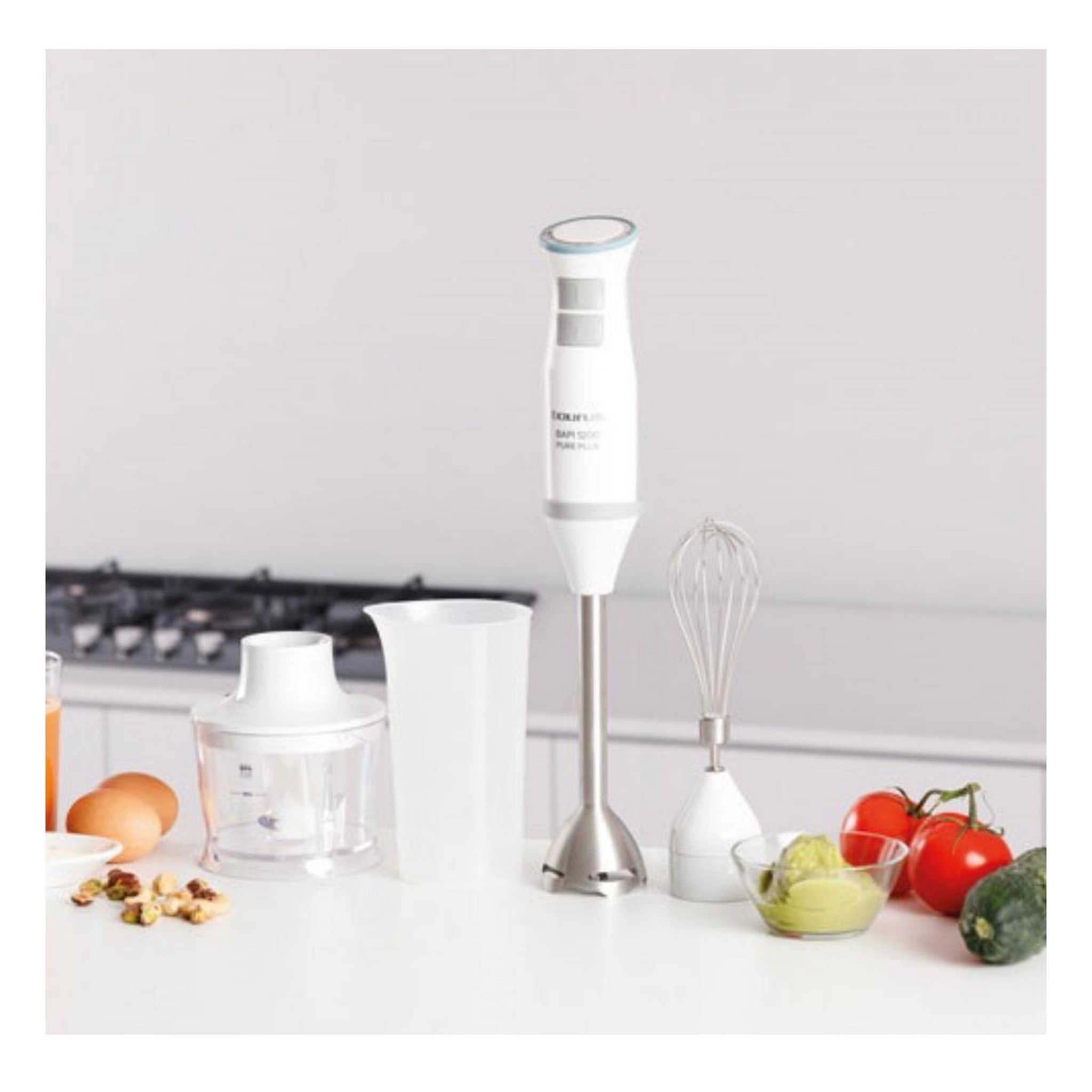 Voir la diapositive 5 : Taurus Mixeur plongeant 1200w blanc & gris - 916417000