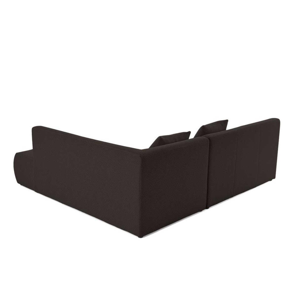 LISA DESIGN Onyx - canapé modulable d'angle droit 5 places - en tissu mailles 3d